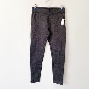 NEW Gap dark grey skinny straight mid rise stretch thick leggings - Size Small